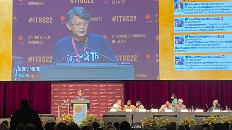 Christopher Mung Siu-Tat, directeur van Hong Kong Labour Rights Monitor (HKLRM)