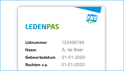 Ledenpas En Lidnummer - Fnv