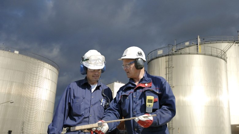 Actie FNV bij rubberfabriek in Geleen