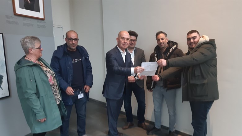 Overhandiging inzetbrief