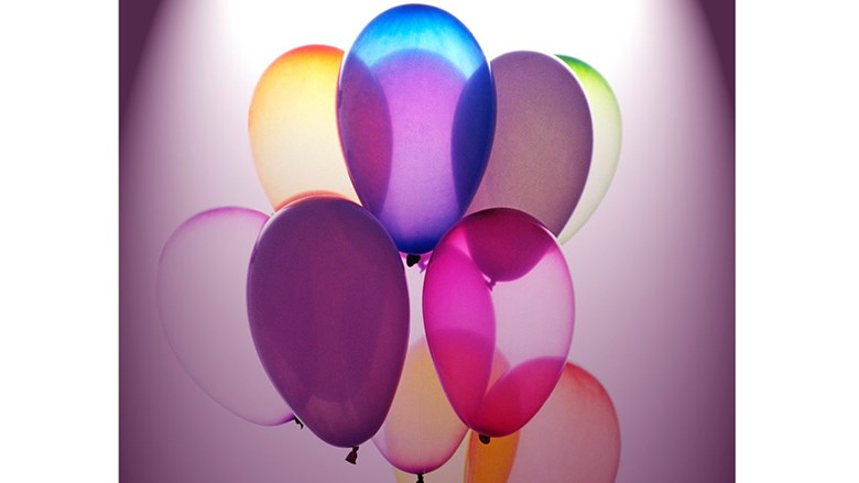 Ballonen in LHBTI-kleuren