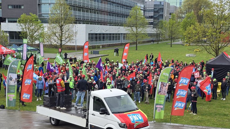 manifestatie fnv bij tu eindhoven