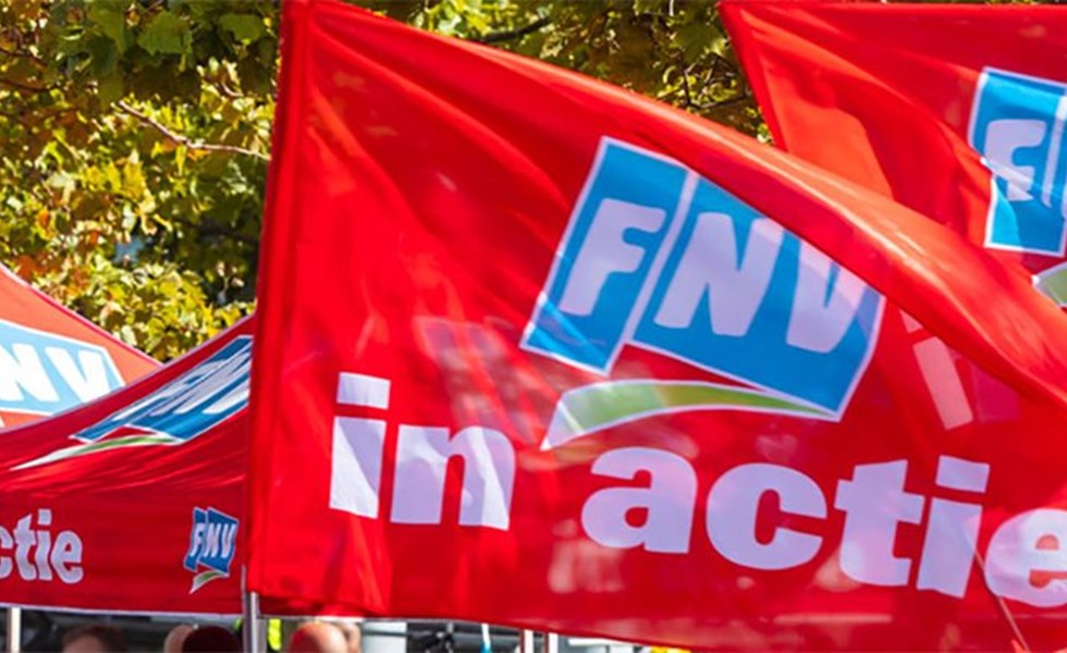 Vlag met actievoeren