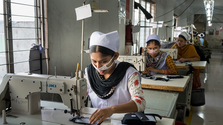 Kledingarbeidsters in Bangladesh