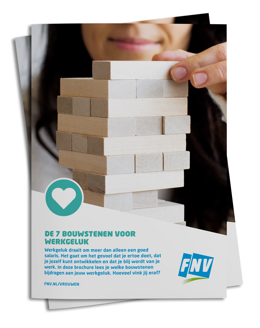 Voorblad van de brochure de 7 bouwstenen voor werkgeluk
