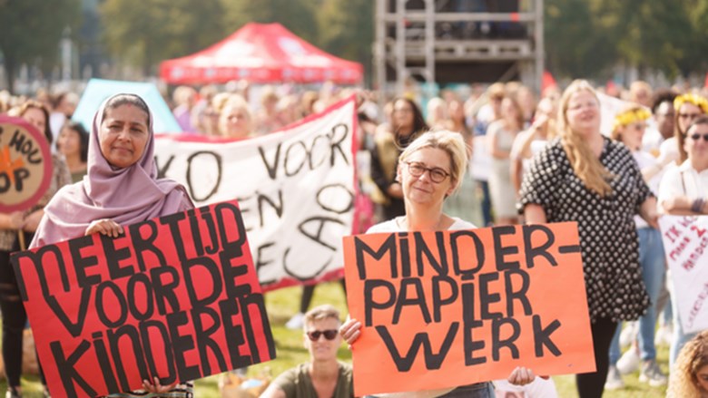 Demonstrerende vrouwen