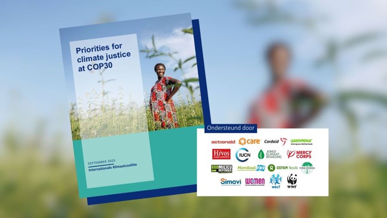 Cover van de position paper COP30 van de Internationale Klimaatcoalitie