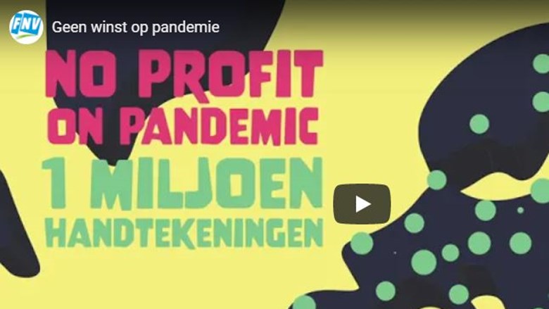 geen winst op pandemie