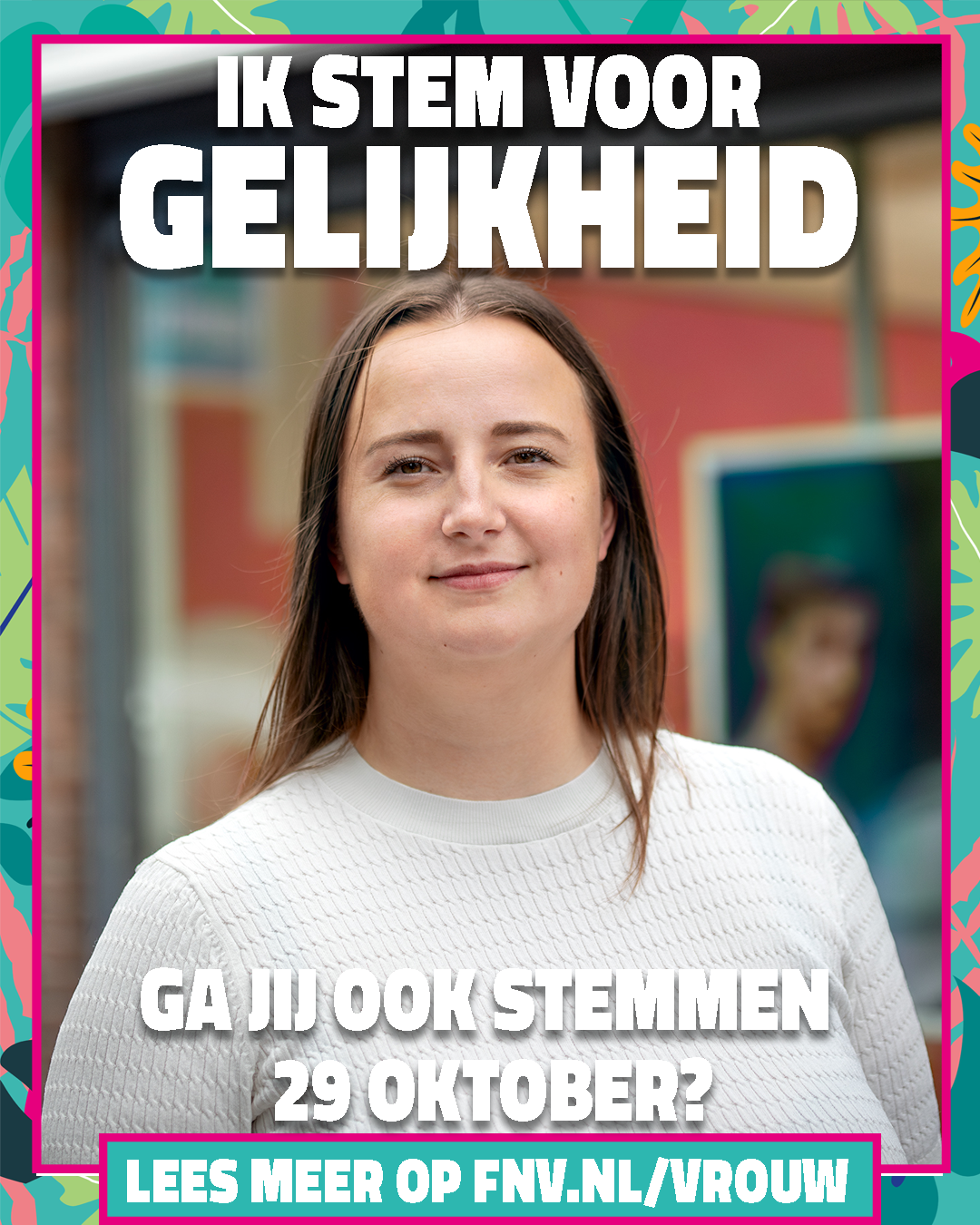 Vrouw stemmen Tweede Kamer 2025