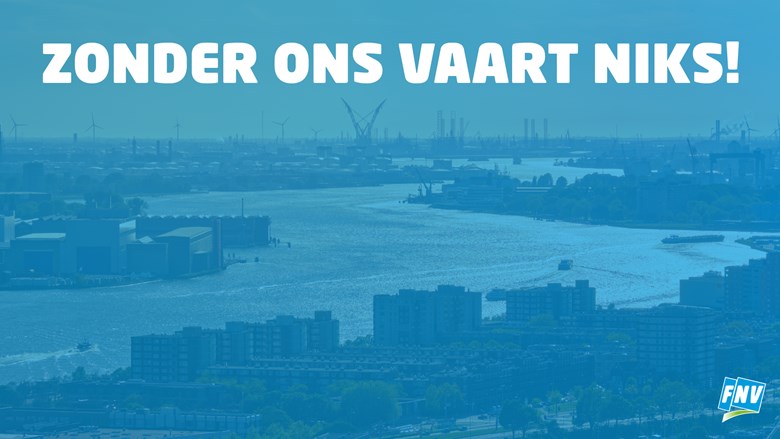 Bord 'zonder ons vaart niks'.