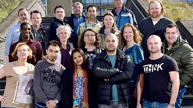 de actieve FNV-kaderleden bij Lidl