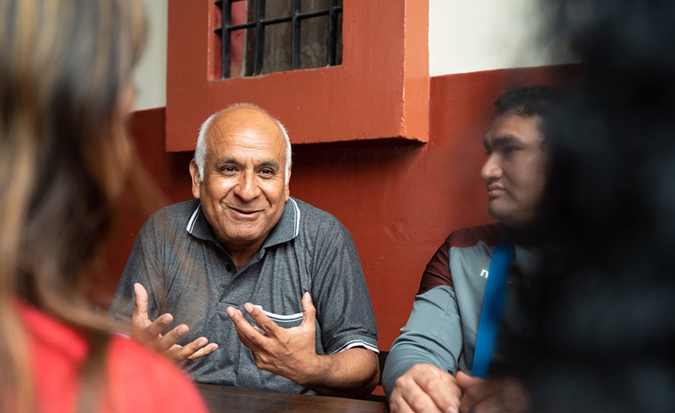 Samuel Machacuay aan het woord