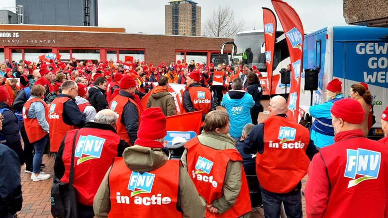Actie in Groningen