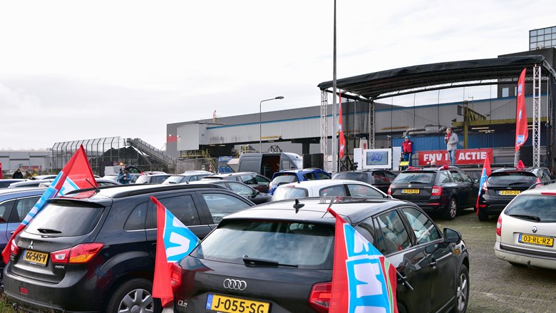 Auto's met FNV-vlaggen
